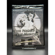 The Night of the Hunter 4K UHD Blu-Ray cover featuring Robert Mitchum and Shelley Winters.