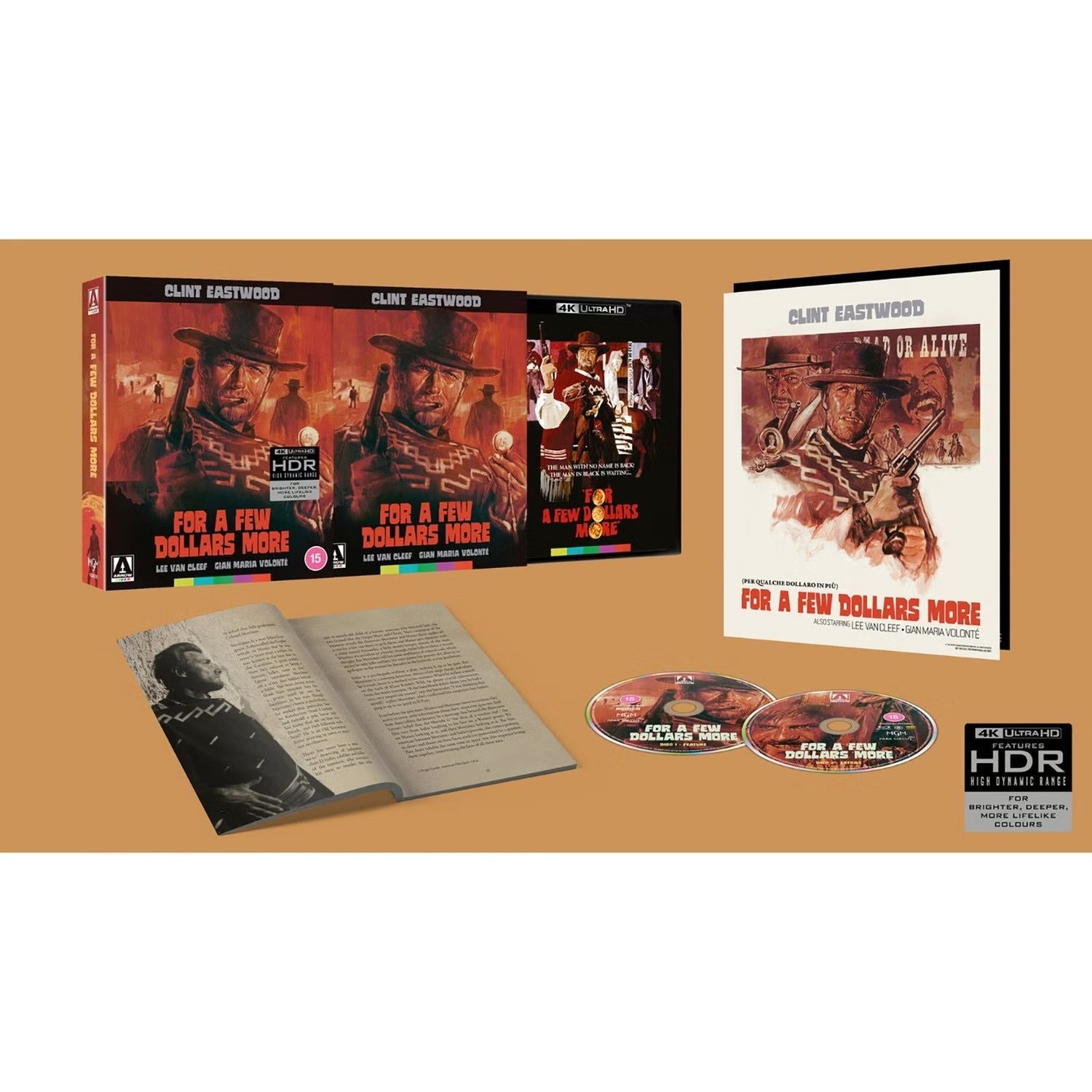 PRE-ORDER: For A Few Dollars More Limited Edition 4K UHD + Blu-Ray set with slipbox and extras.