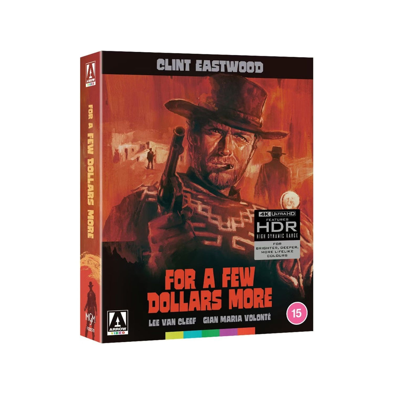 PRE-ORDER: Limited Edition 4K UHD Blu-Ray of "For A Few Dollars More" with Slipbox and Extras.