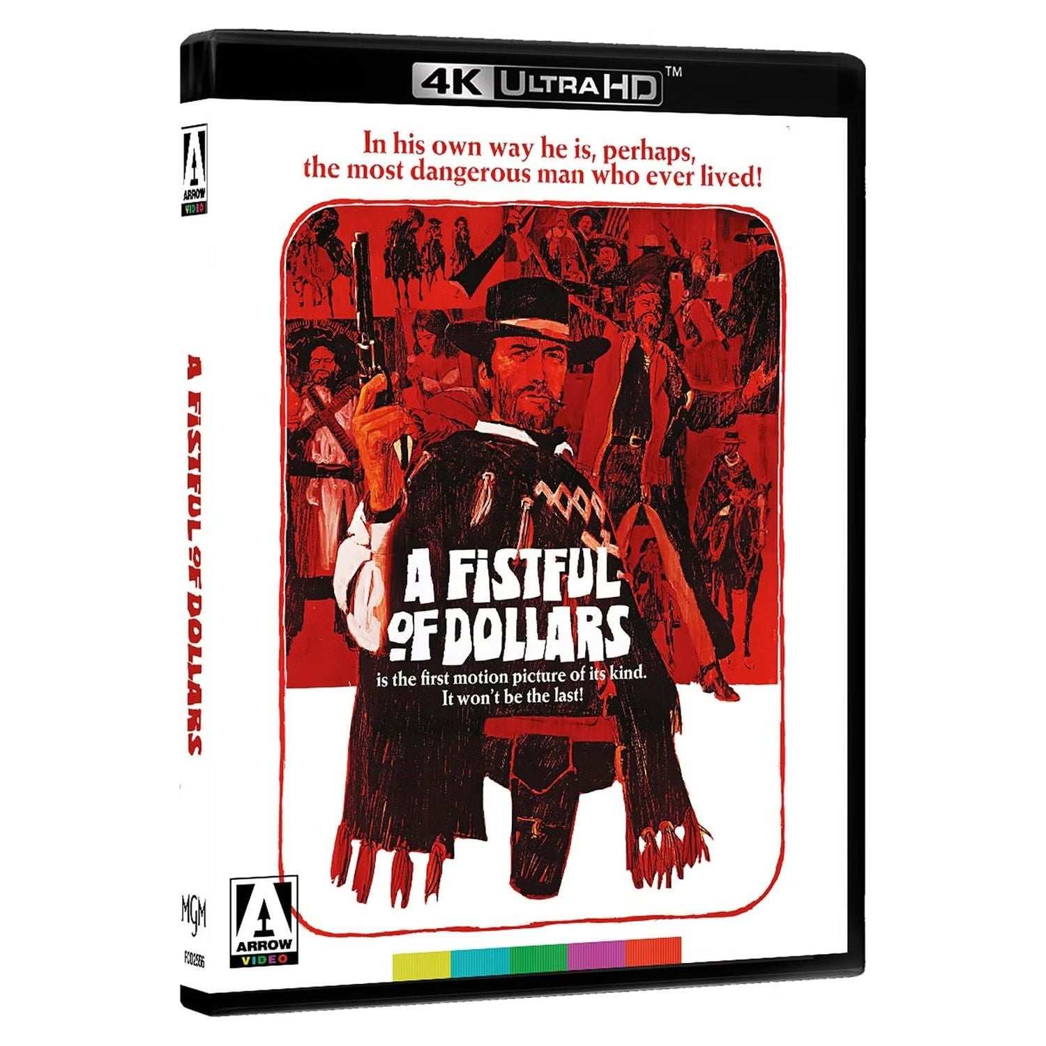 PRE-ORDER: A Fistful of Dollars Limited Edition 4K UHD Blu-Ray with Slipbox and Extras, REGION FREE/REGION B.