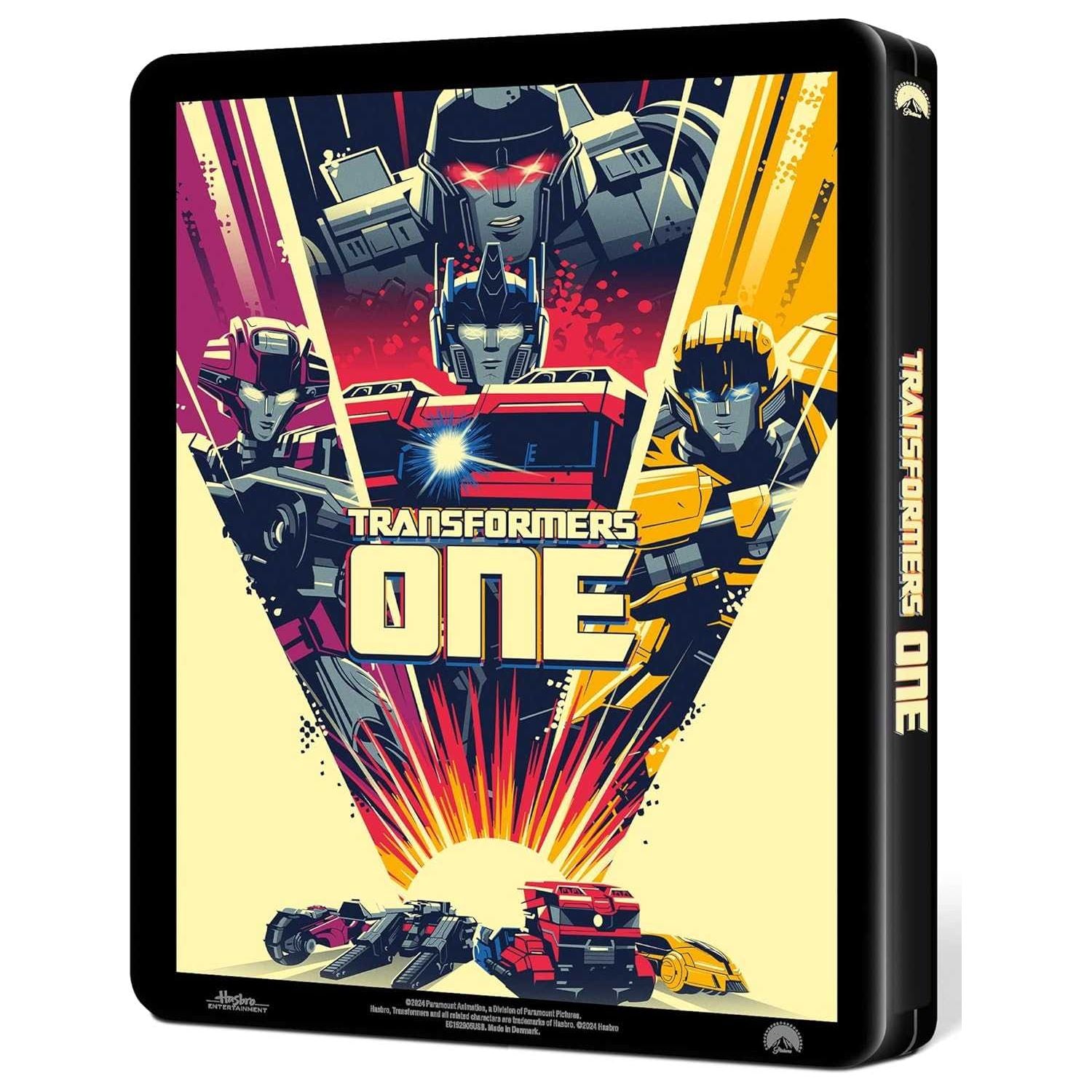 Transformers One 4K Blu-Ray Digital Limited Edition Steelbook Cover Design