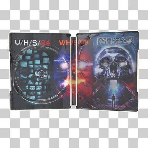 V/ H/ S Triple Feature Limited Edition Steelbook Blu-ray inside open