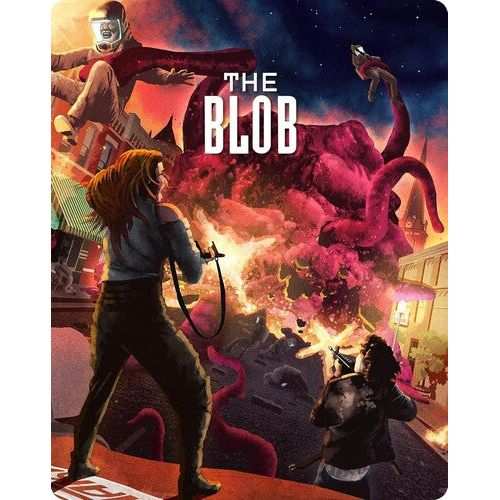 Blob 4K UHD Blu-ray Limited Edition Steelbook with vibrant cover art of horror scene.