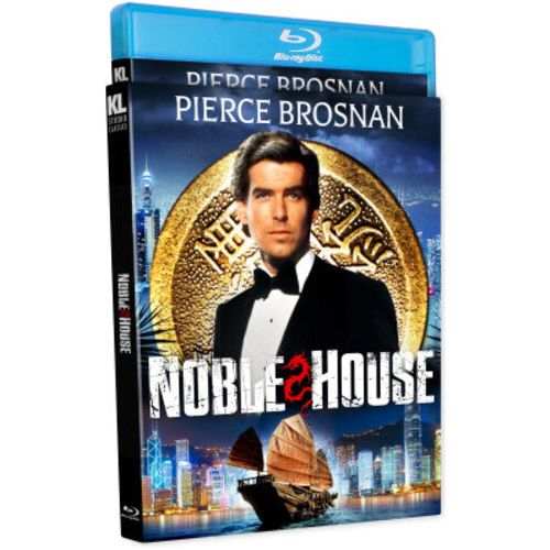 PRE-ORDER Noble House Blu-Ray with Slipcover featuring Pierce Brosnan in a formal suit.