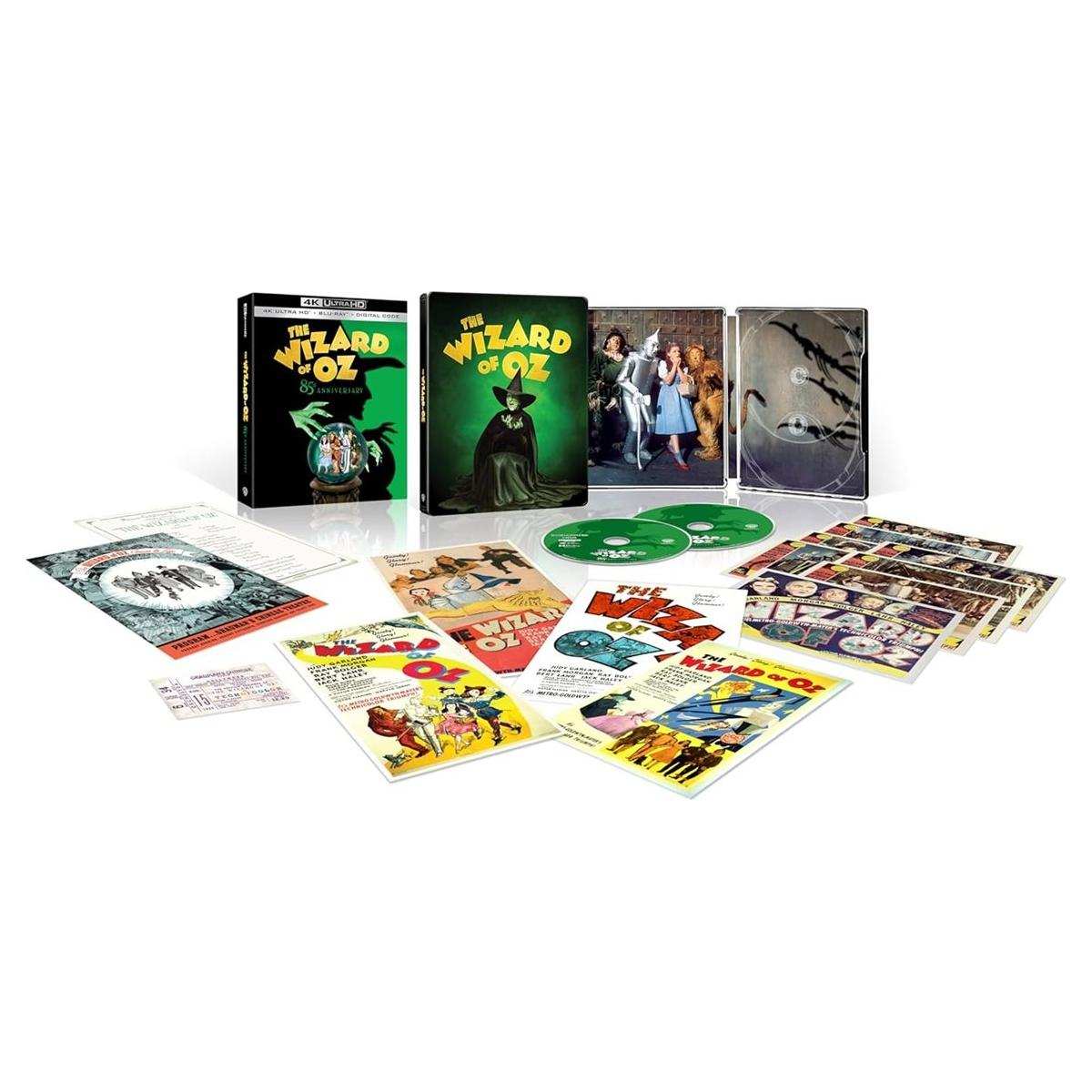 The Wizard Of Oz Limited Theatre Edition Steelbook 4K Ultra HD + Blu-Ray full product packaging image