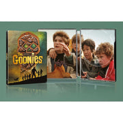 The Goonies Limited Edition Steelbook 4K Ultra HD + Blu-Ray movie cover and inside of steelbook