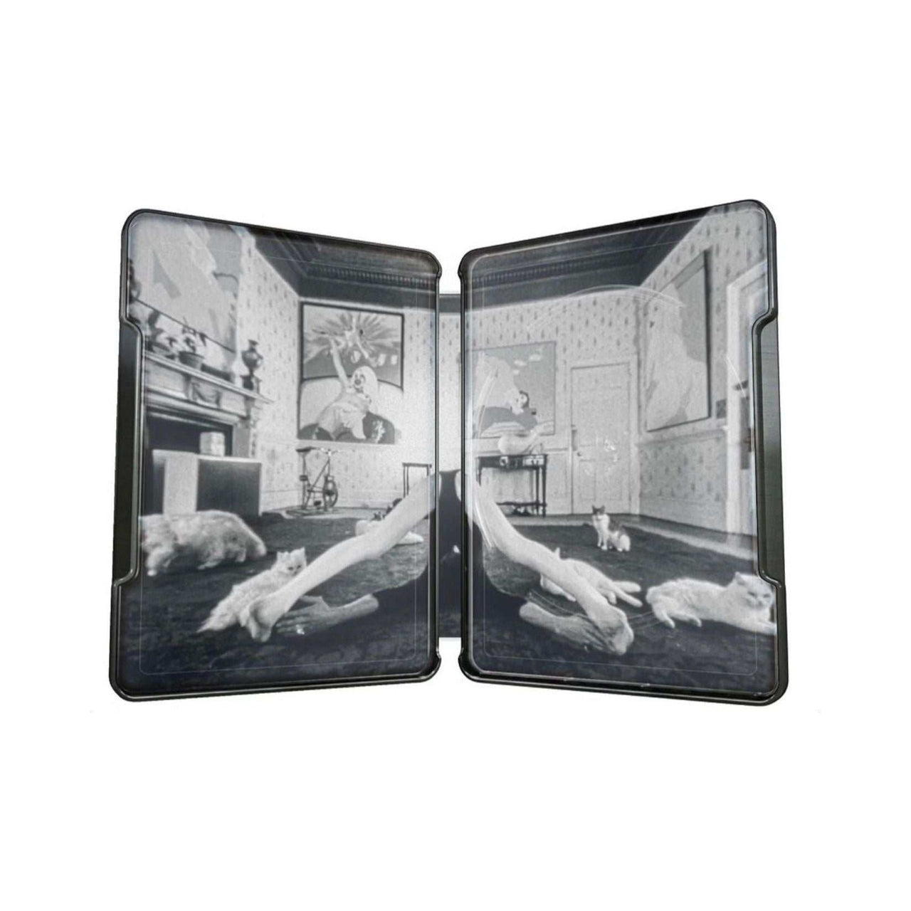 A Clockwork Orange Limited Edition UK Steelbook interior artwork, 4K Ultra HD Blu-Ray.