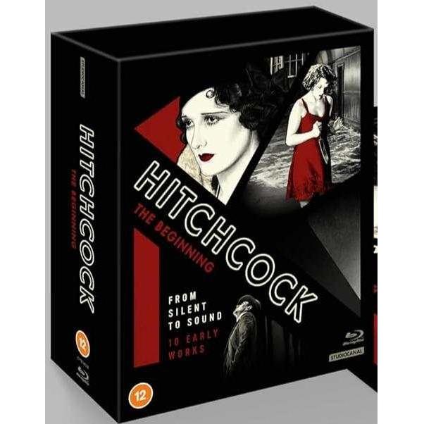 Hitchcock - The Beginning Blu-Ray Box Set (Region B), featuring 10 early works and a documentary, with new restorations and scores.