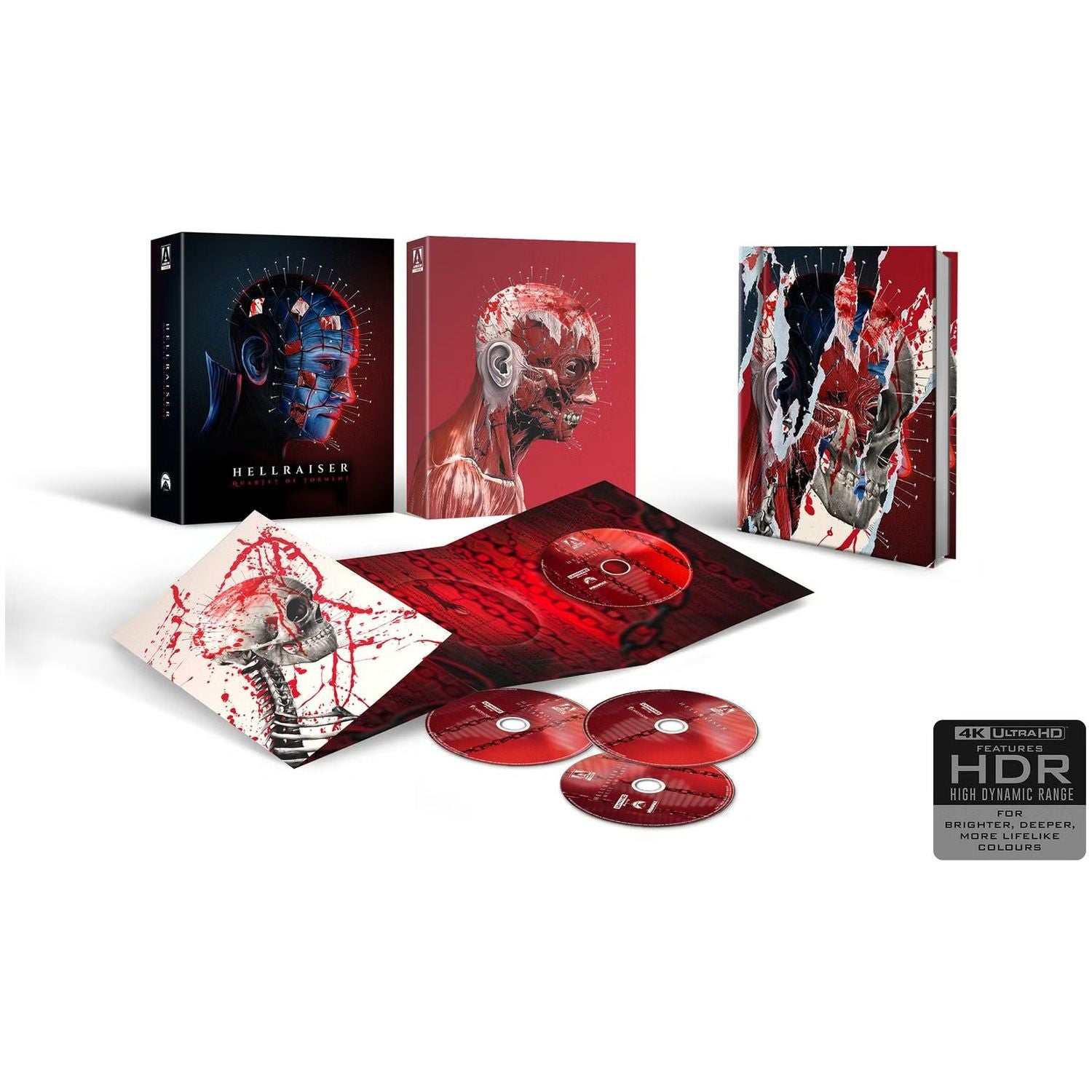 Hellraiser: Quartet Of Torment Pinhead Slipcase Limited Edition 4K UHD Box Set product packaging image