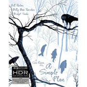 A Simple Plan Limited Edition 4K UHD cover art with winter scene and tree branches, featuring crows; includes HDR label.