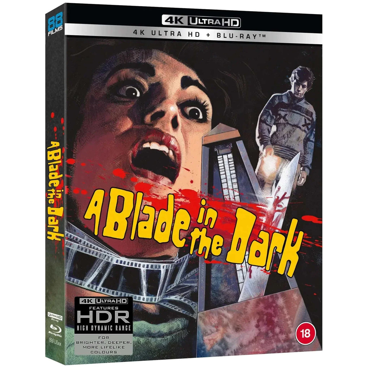 A Blade In The Dark 4K Ultra HD Blu-Ray with slipcover, REGION FREE.