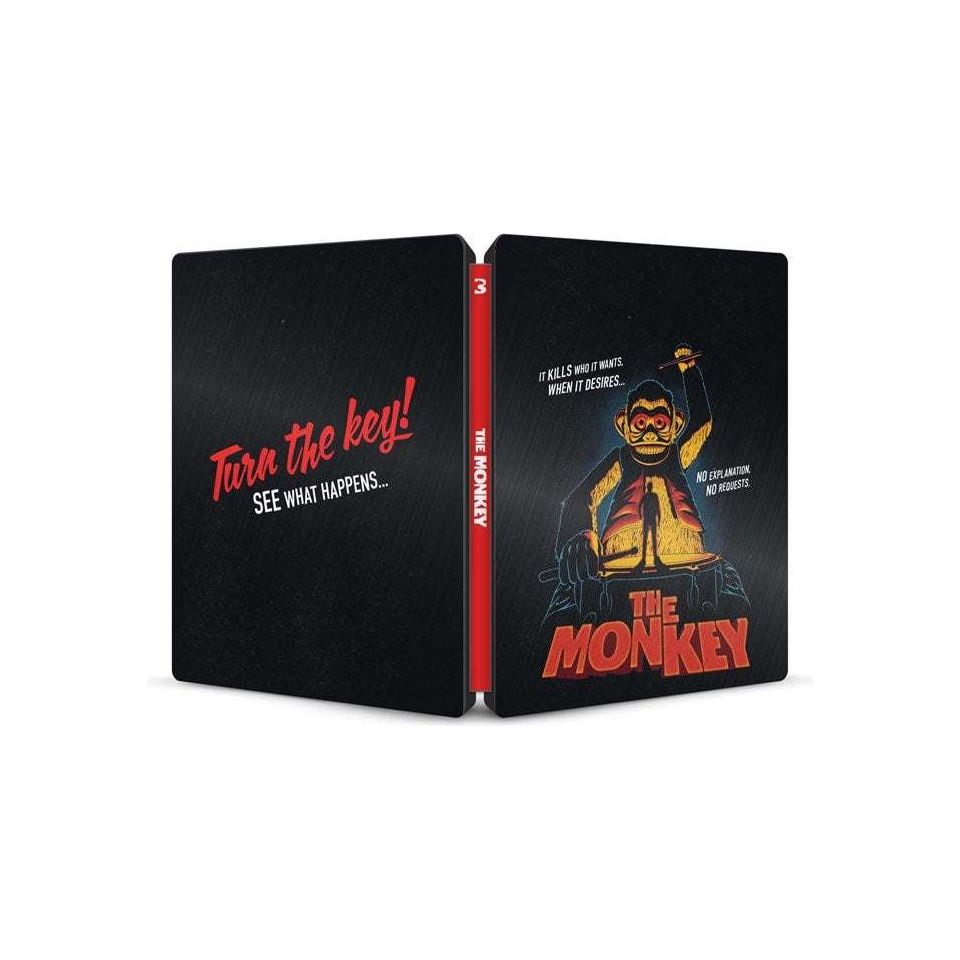 PRE-ORDER The Monkey Limited Edition Steelbook 4K Ultra HD Blu-Ray Cover Art