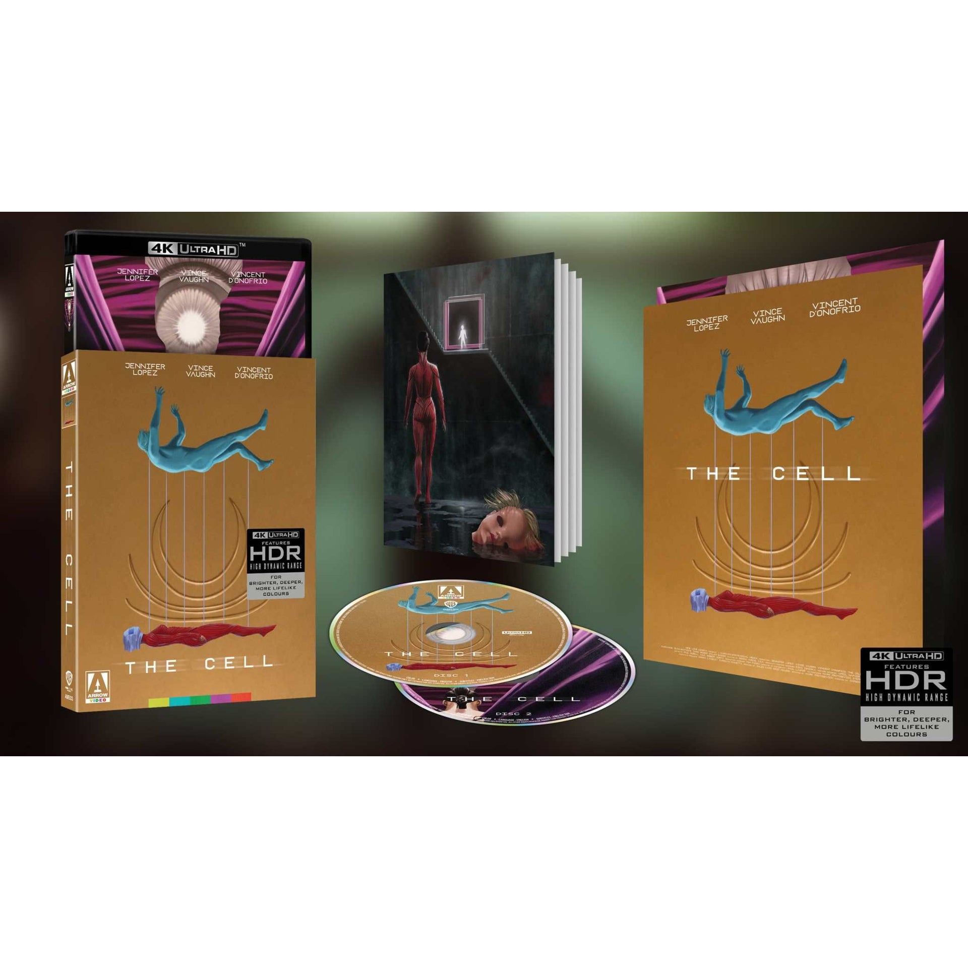 The Cell Limited Edition 4K UHD Blu-Ray set with slipcover and special extras.