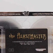 Beastmaster Limited Edition Deluxe LED VHS by Degausser Video, black cassette with protective case.