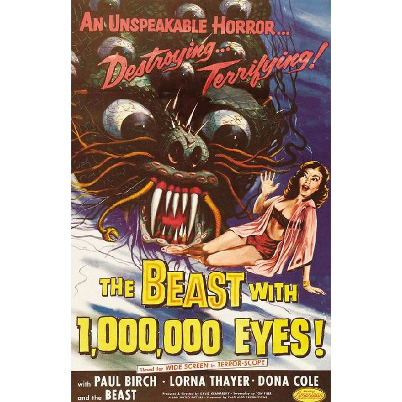 11x17 Poster from the movie Beast with a Million Eyes