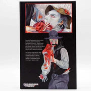 Limited Edition Deluxe LED VHS of Cannibal! The Musical by Degausser Video featuring artwork with gory scenes.