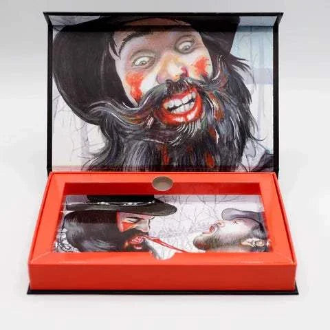 Musical limited edition deluxe LED VHS box set, Cannibal! The Musical theme.