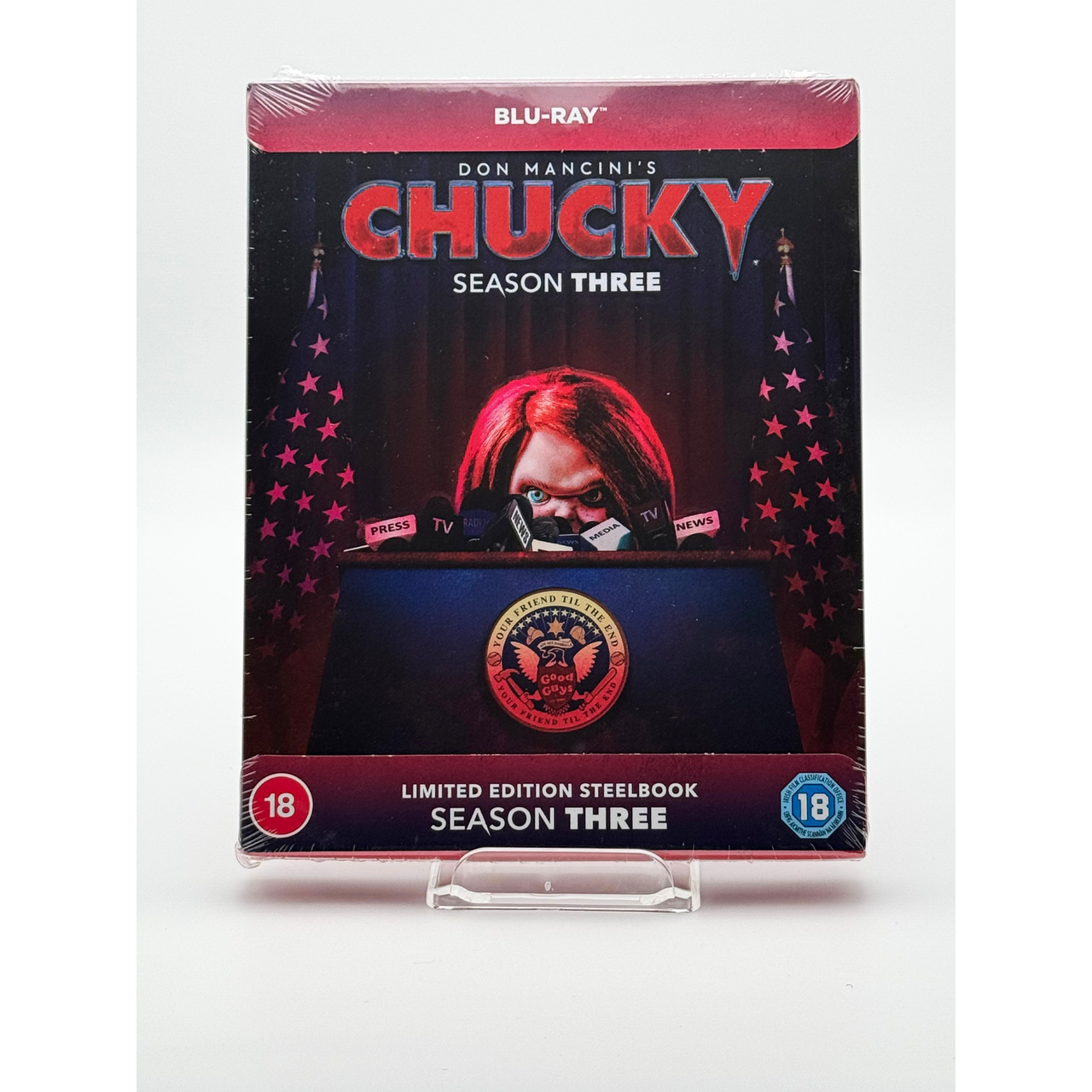 Chucky Season 3 Limited Edition Embossed Steelbook Blu-Ray live front cover image