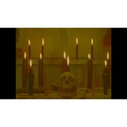 Degausser Video - Herencia Diabólica Blu-Ray with slipcover, showcasing a skull surrounded by lit candles.