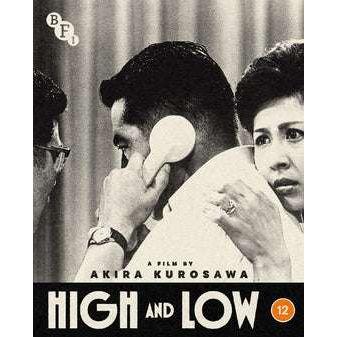 High and Low Blu-ray cover featuring Akira Kurosawa's film starring Toshiro Mifune.