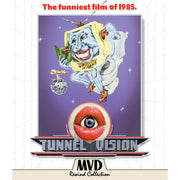 PRE-ORDER Tunnel Vision Blu-Ray with slipcover featuring retro artwork of a TV with arms and legs.