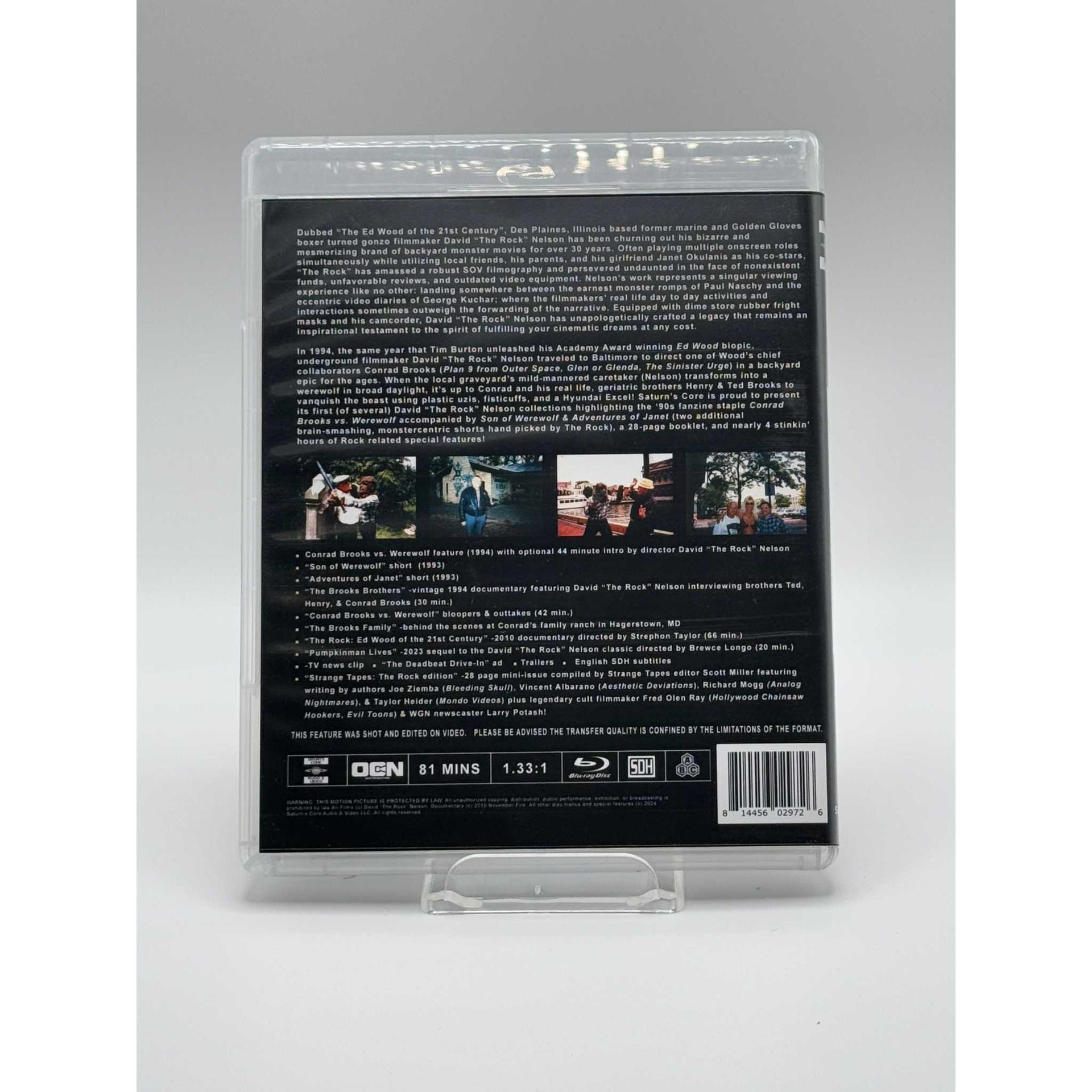 David "The Rock" Nelson Collection Volume 1 Blu-Ray back cover showing used condition with slipcover wear.