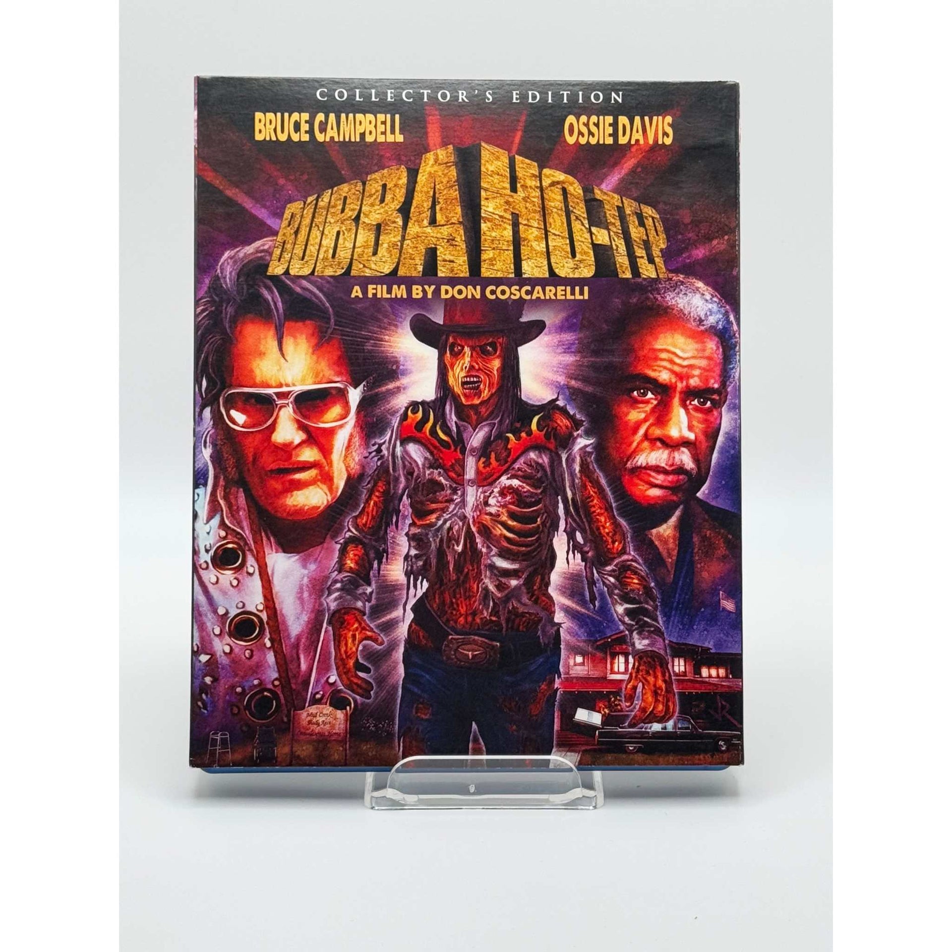 Bubba Ho-Tep Blu-Ray used with slipcover by Scream Factory, featuring Bruce Campbell and Ossie Davis, collector's edition.