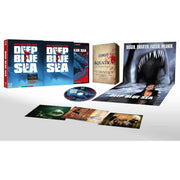 Deep Blue Sea 4K UHD pre-order set with rigid slipcase, extras, and promotional materials.