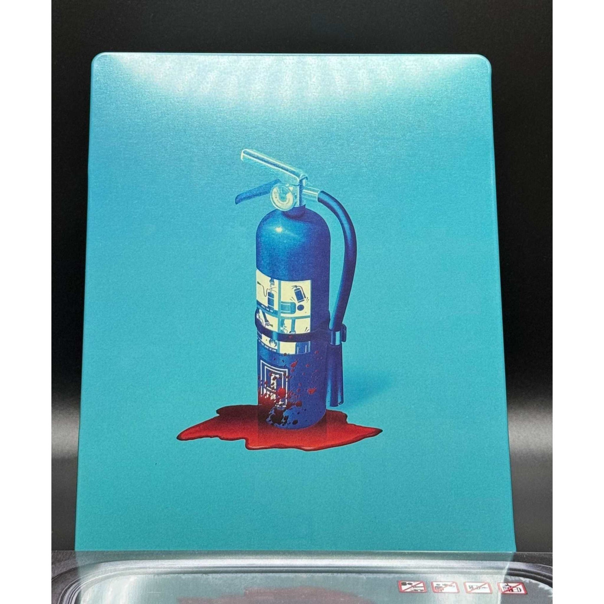 Kill 4K Ultra HD Steelbook with Slipcover, used but like new condition, showing stylized fire extinguisher image.