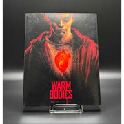 Warm Bodies 4K Ultra HD Blu-Ray steelbook with slipcover, used condition with wear, scratches, and a minor dent.