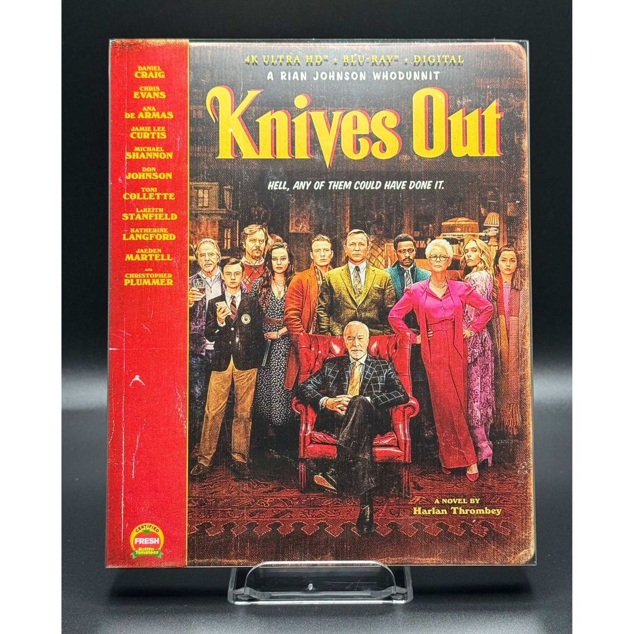 Knives Out 4K Ultra HD + Blu-Ray Steelbook with Slipcover - Used Condition