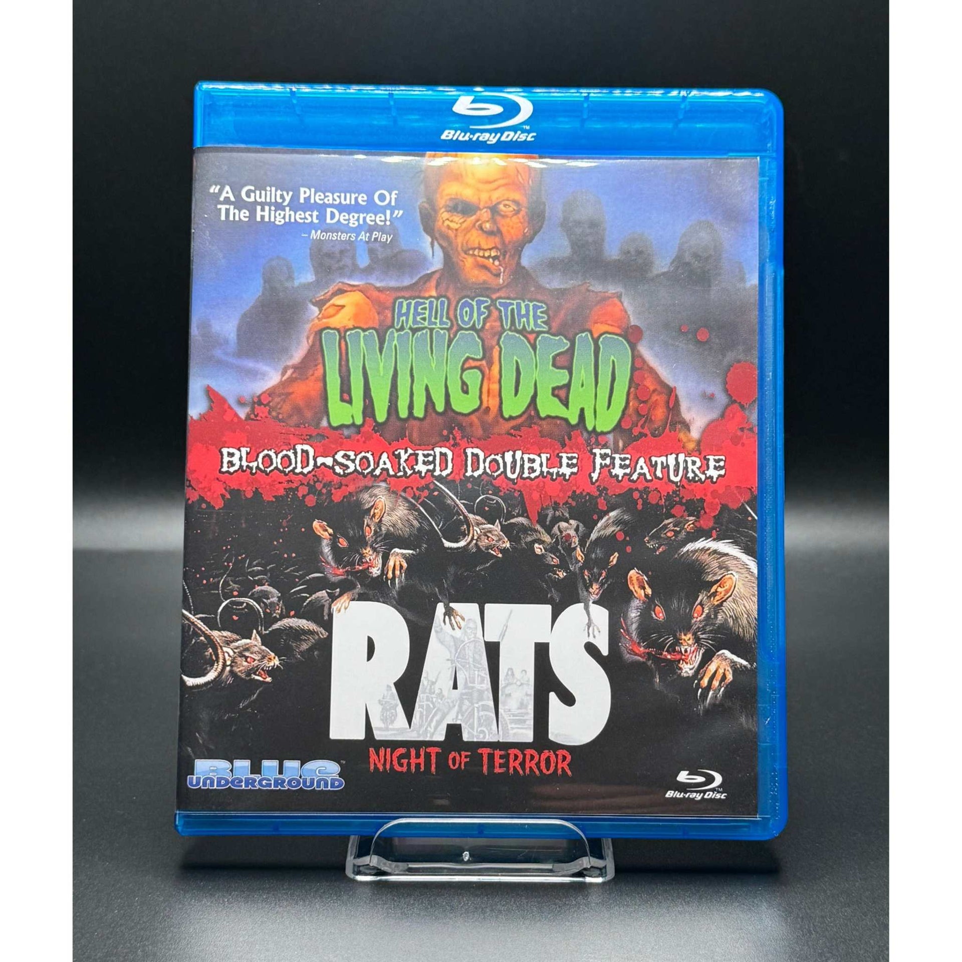 Hell of the Living Dead / Rats - Night of Terror Blu-ray used condition, Blue Underground cover art.