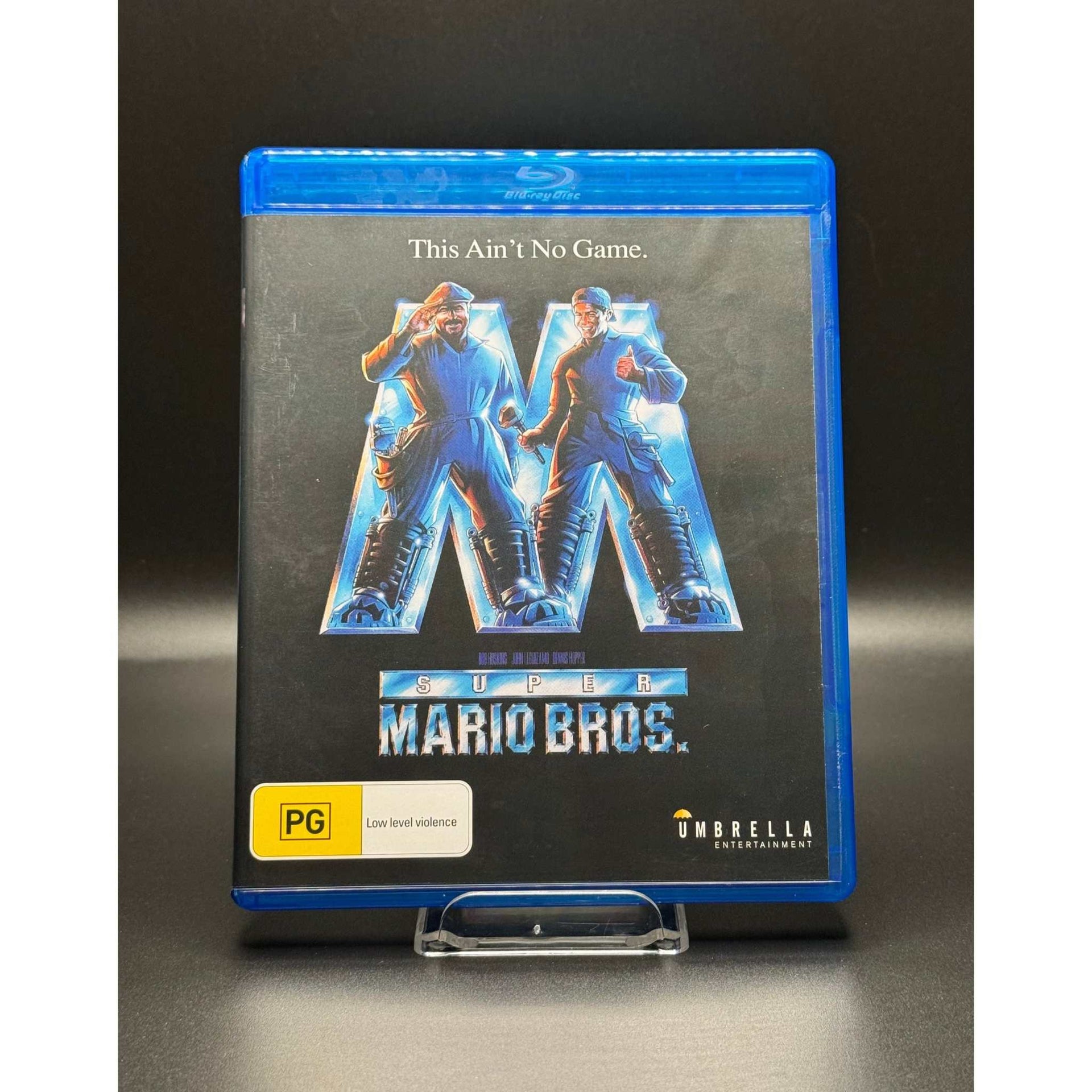 Super Mario Bros. (1993) Blu-Ray Region B, used, Umbrella Home Entertainment packaging.