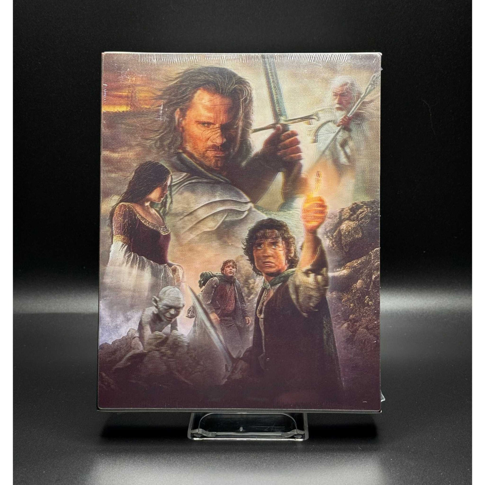 Lord of the Rings Trilogy 4K UHD Extended Editions Limited Edition Steelbooks Display