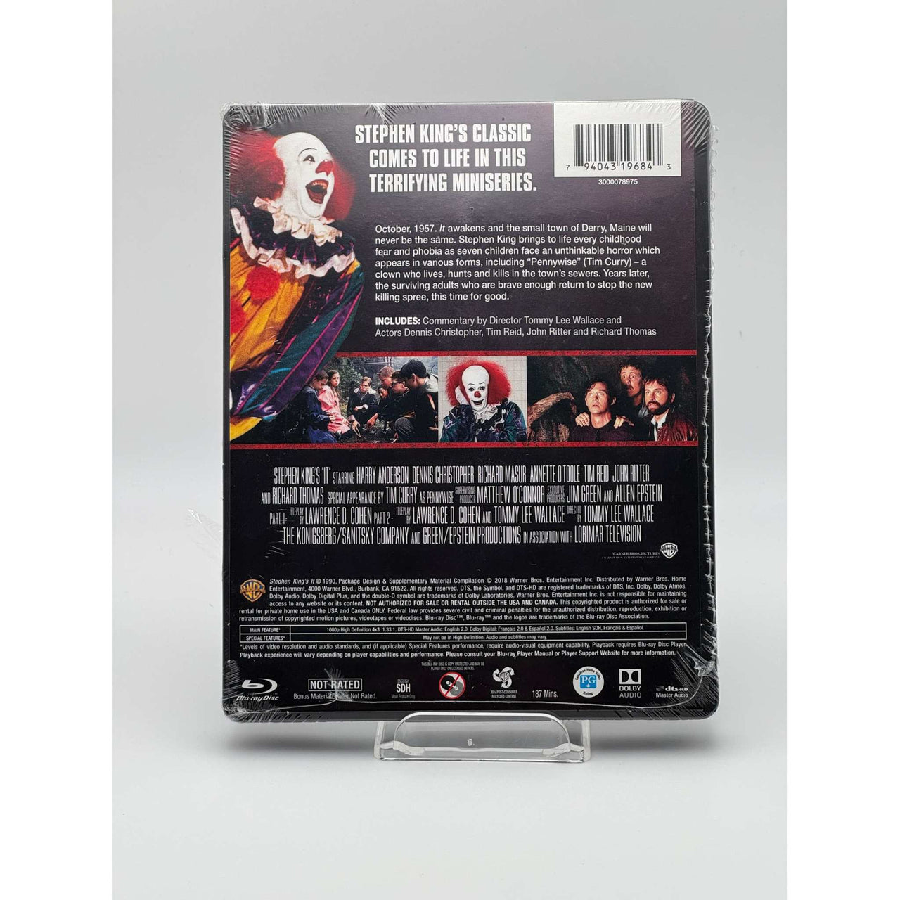 IT 1990 Blu-Ray Steelbook back cover