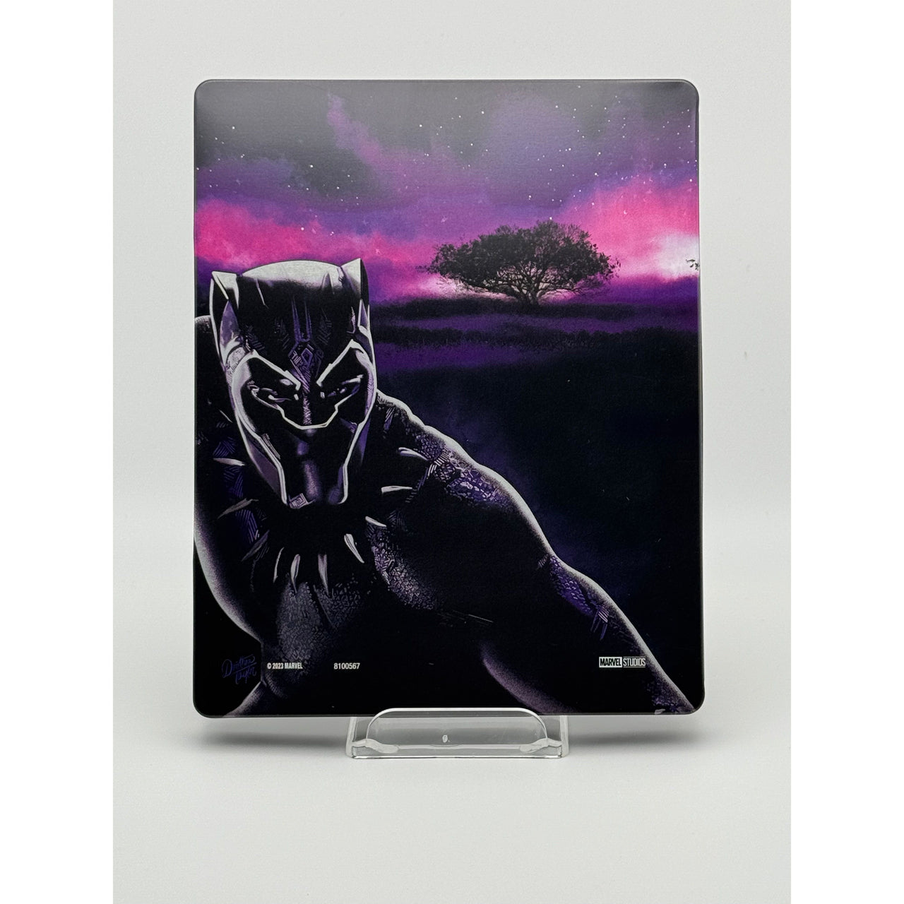 Black Panther 4K UHD + Blu-Ray Limited Edition Steelbook back cover