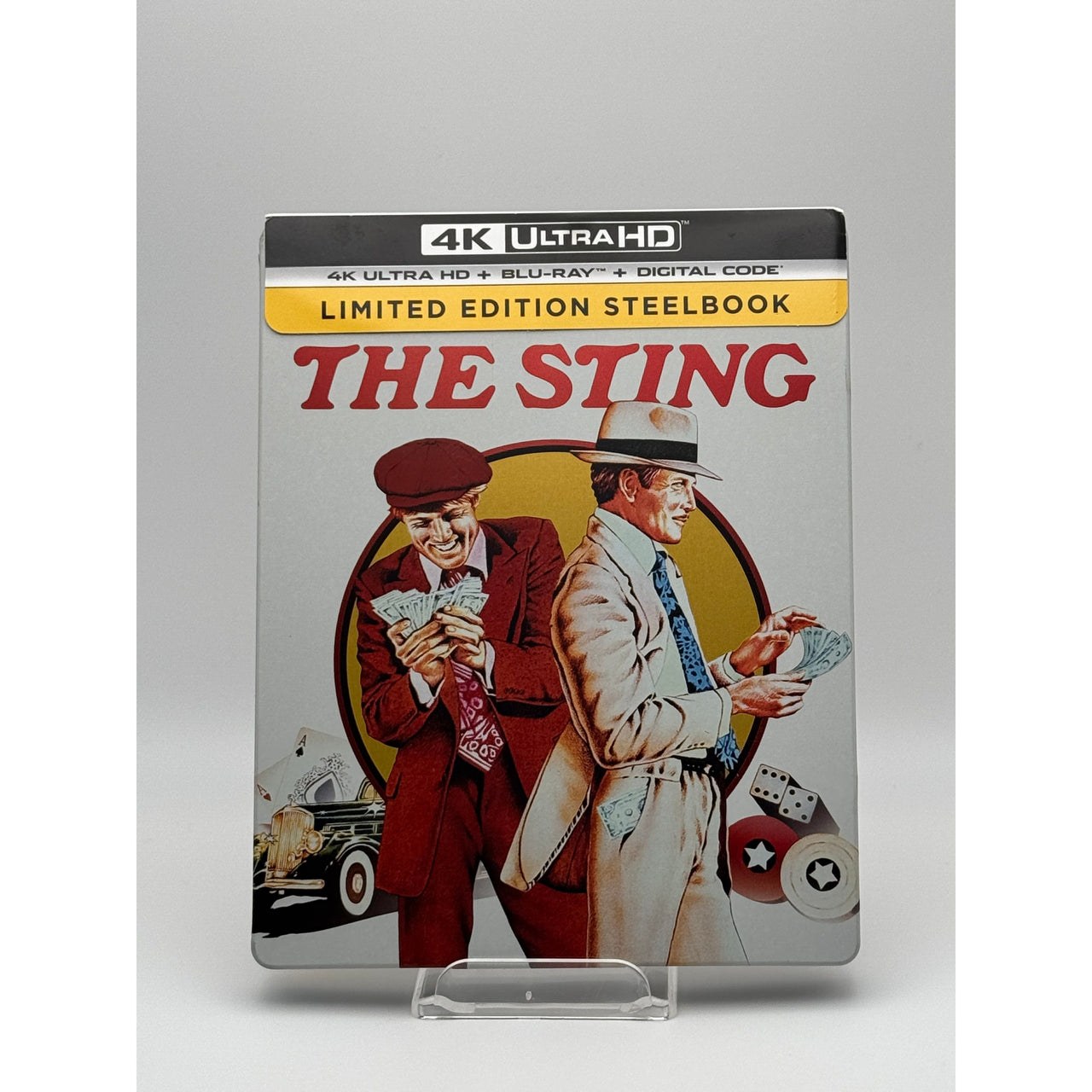 The Sting 4K UHD + Blu-Ray Limited Edition Steelbook front cover