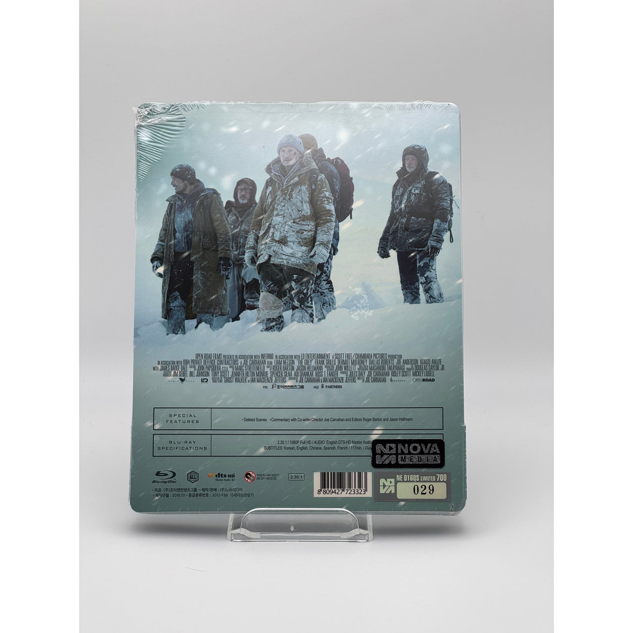 The Grey Blu-Ray Novamedia Limited Edition 1/4 Slip Steelbook back