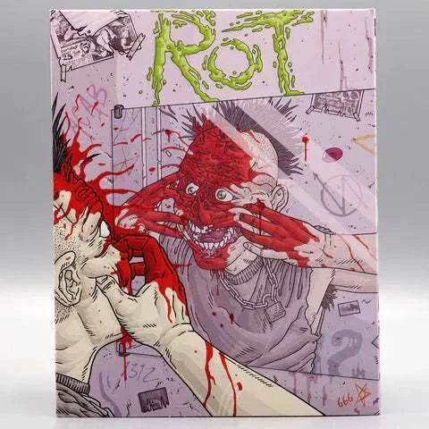 Saturn's Core - Rot Blu-Ray with slipcover, featuring gory cover art.