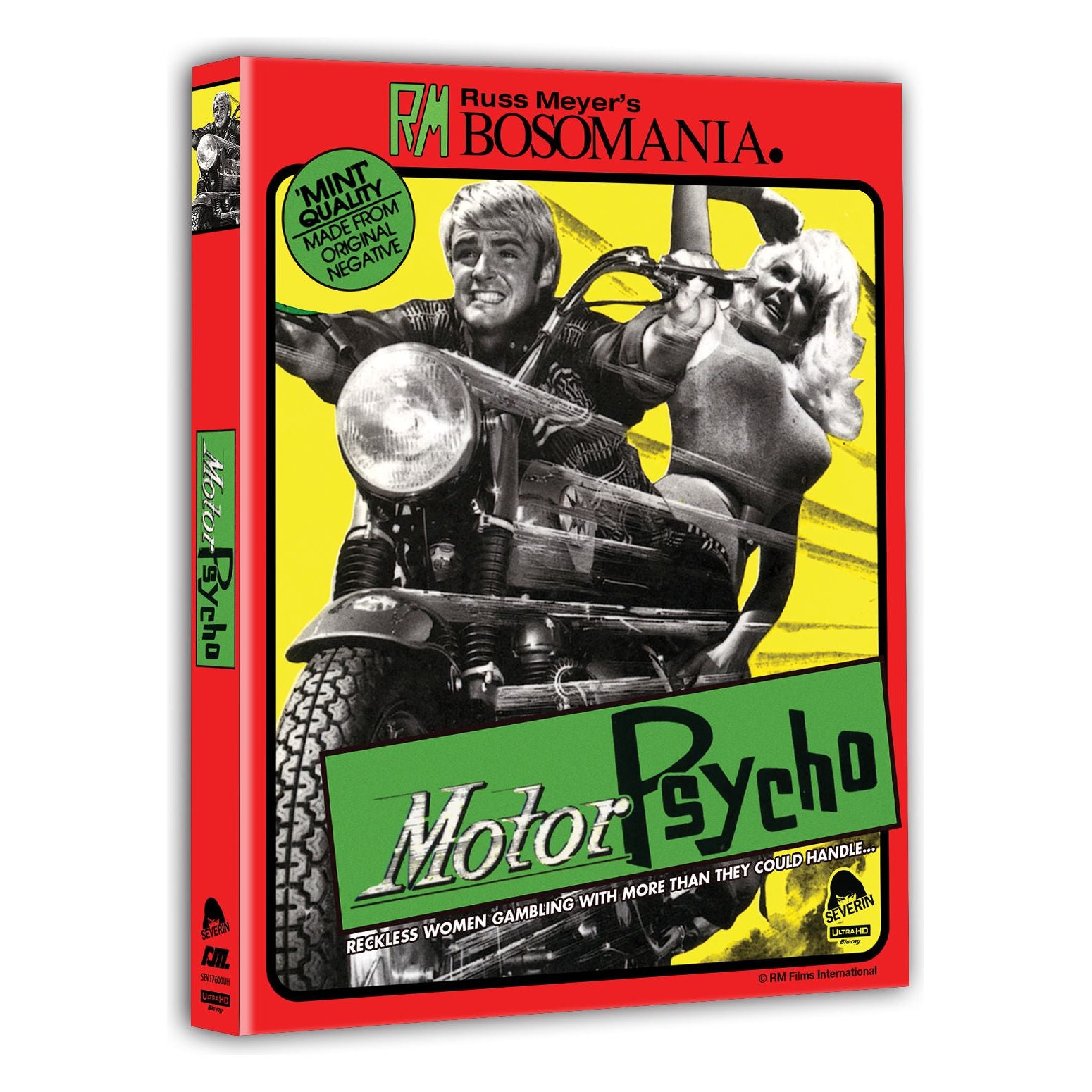 PRE-ORDER Motorpsycho 4K UHD Blu-Ray with slipcover.