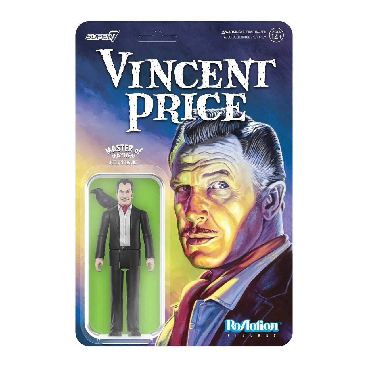 Super7 - Vincent Price ReAction Wave 1 - Vincent Price Ascot image of product in box