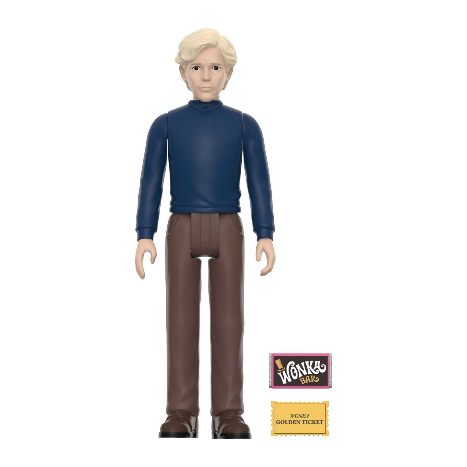 Super7 - Willy Wonka & the Chocolate Factory - ReAction Figures Wave 2 - Charlie Bucket image of product unboxed