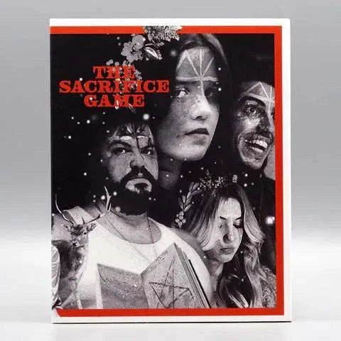 Shudder - The Sacrifice Game Blu-Ray with slipcover featuring dramatic artwork.