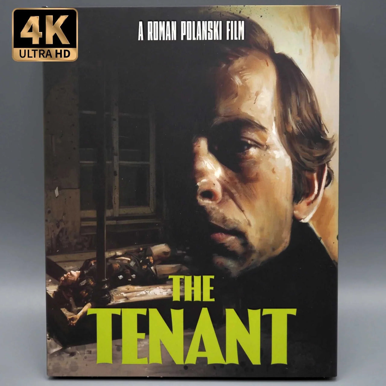 Vinegar Syndrome The Tenant 4K UHD Blu-Ray with slipcase, featuring Roman Polanski film.