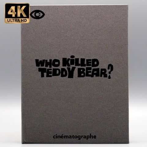 Cinématographe - Who Killed Teddy Bear 4K UHD + Blu-Ray with slipcase packaging.