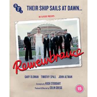 Remembrance Flipside 048 Blu-Ray cover featuring Navy sailors with main cast credits.