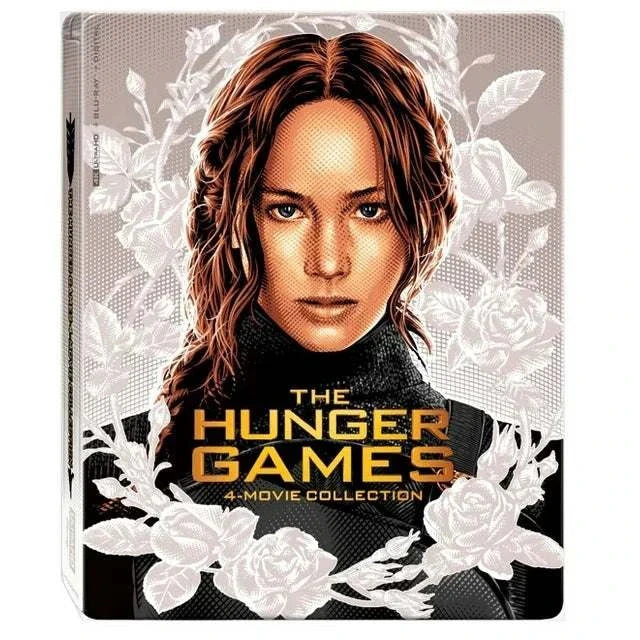 Hunger Games Collection 4K Ultra HD Steelbook with Slipcover, featuring main character artwork.