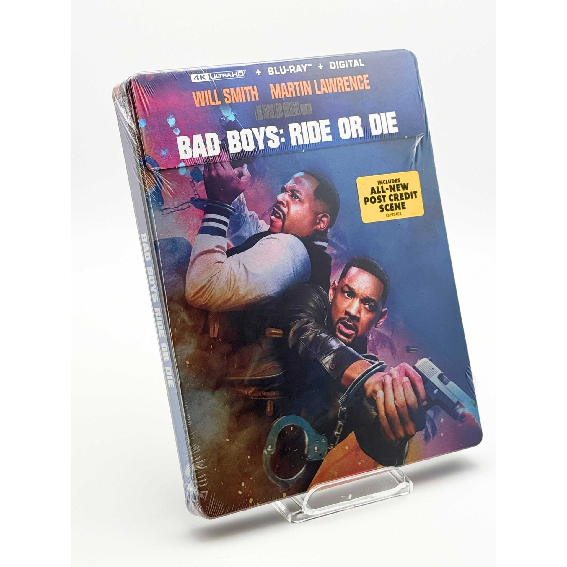 Bad Boys: Ride or Die 4k UHD + Blu-Ray Limited Edition Steelbook live front cover and spine image