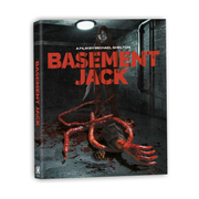 Shoestring Slashers Volume 1 Blu-Ray box set featuring Basement Jack cover art with horror theme.