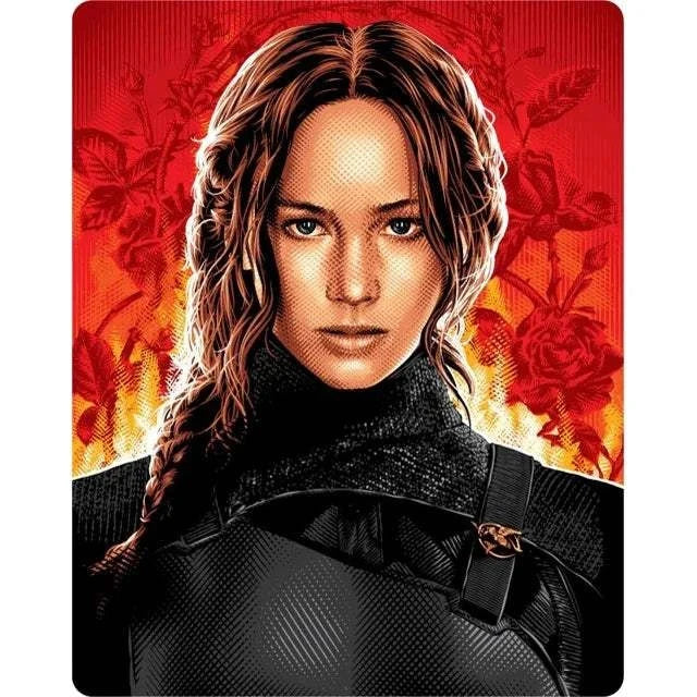 Hunger Games Collection 4K Ultra HD and Blu-Ray Steelbook with Slipcover, pre-owned, like new.